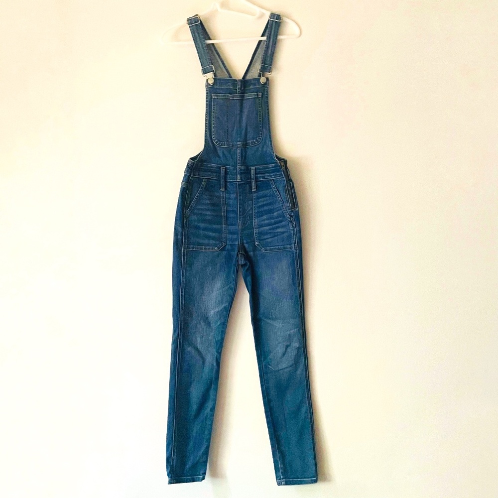 Madewell XS Medium Blue Skinny Overalls